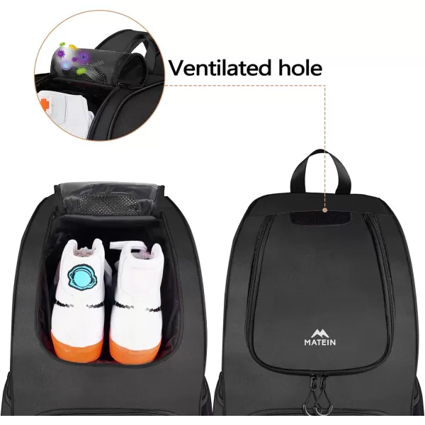 MATEIN Basketball Bag Durable Soccer Bag with Ball Holder amp Shoe Compartment Large Basketball Backpack for Training Equipment Water Resistant Sports Ball Bags Fits Volleyball Football ColorfulBlack