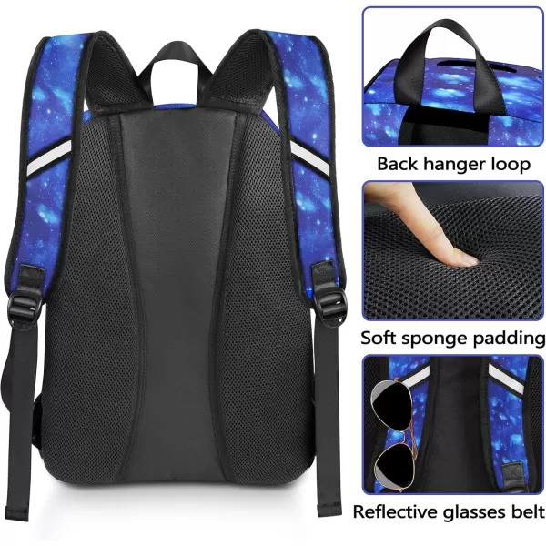 MATEIN Basketball Bag Durable Soccer Bag with Ball Holder amp Shoe Compartment Large Basketball Backpack for Training Equipment Water Resistant Sports Ball Bags Fits Volleyball Football ColorfulGalaxy Blue