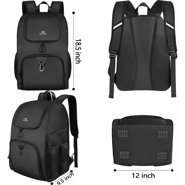 MATEIN Basketball Bag Durable Soccer Bag with Ball Holder amp Shoe Compartment Large Basketball Backpack for Training Equipment Water Resistant Sports Ball Bags Fits Volleyball Football ColorfulBlack