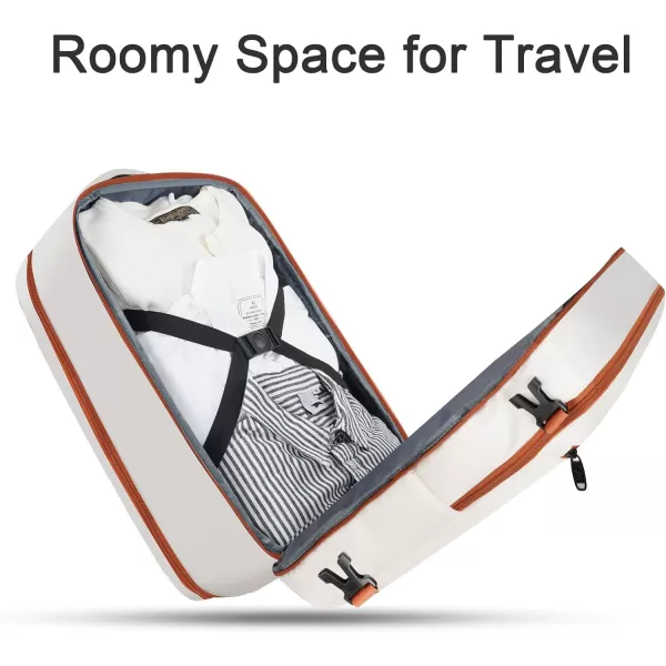MATEIN Carry on Backpack for Airplanes 17 inch Travel Backpack with USB Charging Port for Women Light Flight Approved Suitcase Backpacks Overnight Bag for Business College Travel BeigeBeige