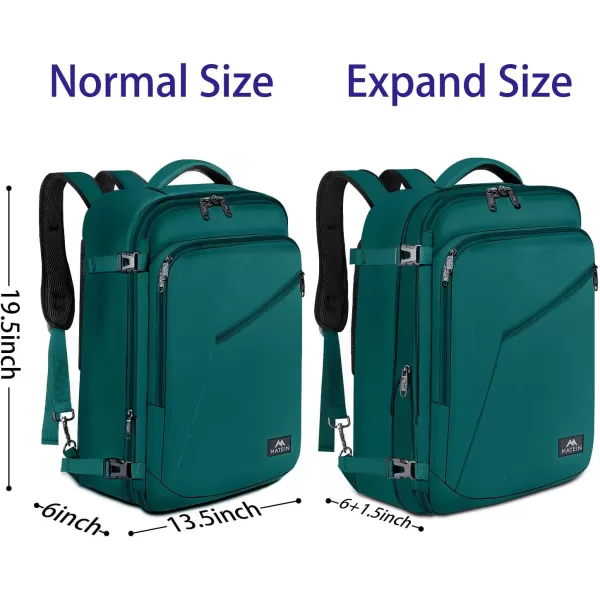 MATEIN Carry on Backpack for Women 40L Heavy Duty Travel Backpack Airplane Approved Expandable Simple Fashion Backpack for Women Frequent Traveler Gifts Light PurpleXLarge Peacock Blue