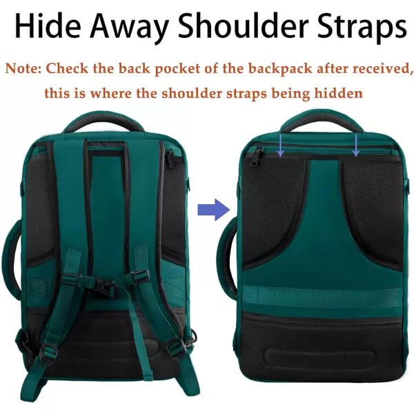 MATEIN Carry on Backpack for Women 40L Heavy Duty Travel Backpack Airplane Approved Expandable Simple Fashion Backpack for Women Frequent Traveler Gifts Light PurpleXLarge Peacock Blue