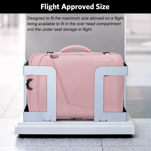 MATEIN Carry on Backpack for Women 40L Heavy Duty Travel Backpack Airplane Approved Expandable Simple Fashion Backpack for Women Frequent Traveler Gifts Light PurpleXXLarge Pink