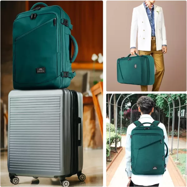 MATEIN Carry on Backpack for Women 40L Heavy Duty Travel Backpack Airplane Approved Expandable Simple Fashion Backpack for Women Frequent Traveler Gifts Light PurpleXLarge Peacock Blue