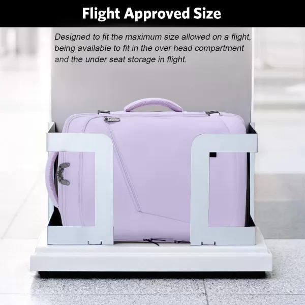 MATEIN Carry on Backpack for Women 40L Heavy Duty Travel Backpack Airplane Approved Expandable Simple Fashion Backpack for Women Frequent Traveler Gifts Light PurpleXLarge Light Purple