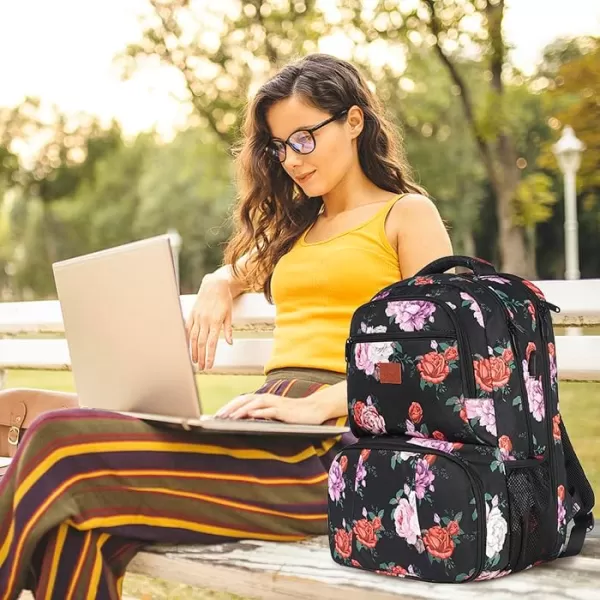 MATEIN Lunch Backpack 17 inch Insulated Cooler Backpack with USB Charging Port for Women Men Water Resistant College Lunch Box Backpack with Laptop Compartment for Work Picnic Travel Beach GiftsMulticoloured