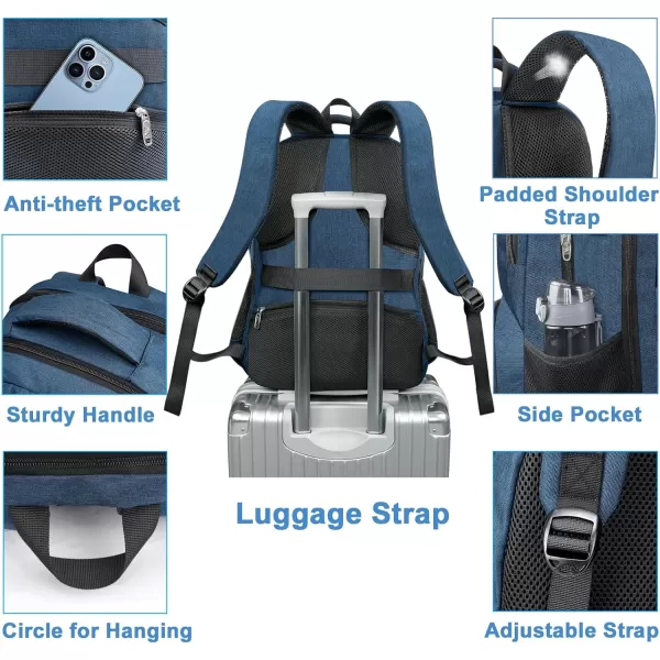 MATEIN Mens Backpack for Work Water Resistant Lunch Box Backpack Fits 18 Inch Laptop Flight Approved Travel Backpack with Luggage Sleve Extra Large Insulated Cooler Backpack Gift for AdultBlue