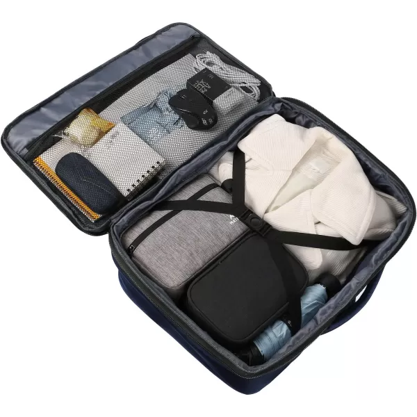 MATEIN Travel Backpack Personal Item Size Carry on Backpack for Airplanes Simple Backpack with Trolley Sleeve Gifts for International Travelers 35L Peacock BlueBlue