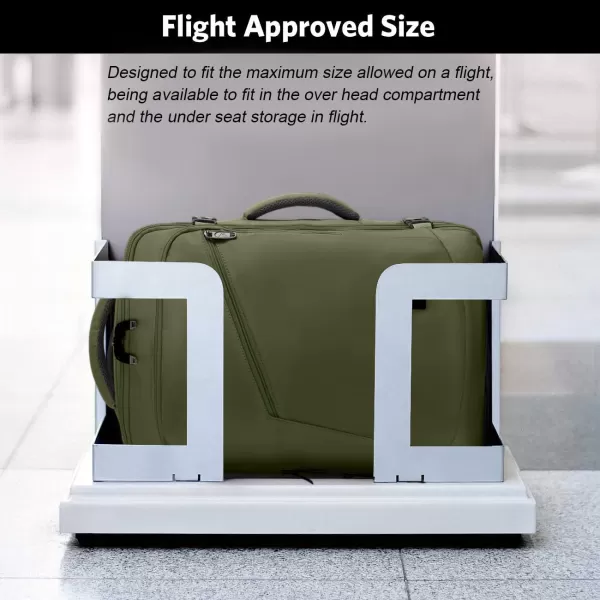 MATEIN Travel Backpack Personal Item Size Carry on Backpack for Airplanes Simple Backpack with Trolley Sleeve Gifts for International Travelers 35L Peacock BlueOlive Green