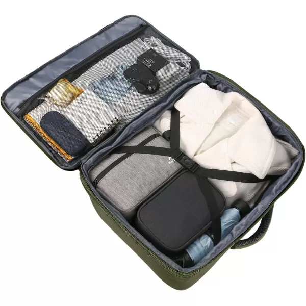 MATEIN Travel Backpack Personal Item Size Carry on Backpack for Airplanes Simple Backpack with Trolley Sleeve Gifts for International Travelers 35L Peacock BlueOlive Green