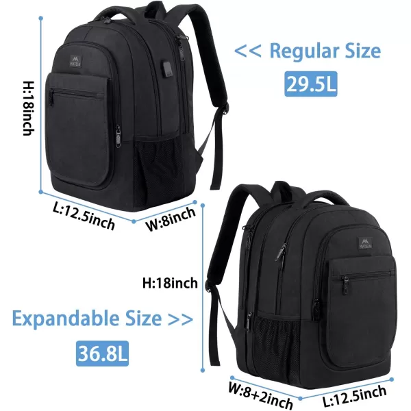MATEIN Travel Backpack for Women Expandable 156 inch Laptop Backpack with USB Charging Port Large Anti Theft Business Computer Bag Water Resistant College Backpack Gift for Women Men PurpleBlack