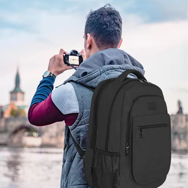 MATEIN Travel Backpack for Women Expandable 156 inch Laptop Backpack with USB Charging Port Large Anti Theft Business Computer Bag Water Resistant College Backpack Gift for Women Men PurpleBlack
