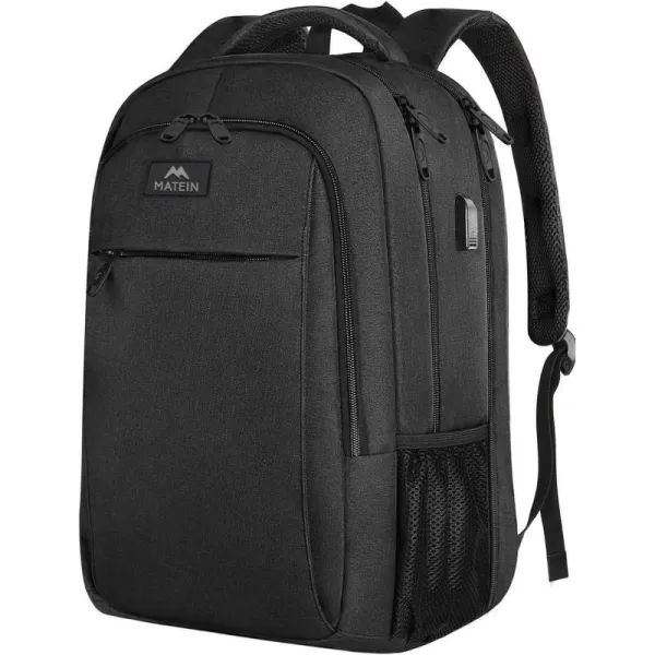 MATEIN 156 inch Laptop Backpack Cute Slim Computer Travel Backpack with USB Port Carry On Casual Daypack Bag Gifts for Women Teacher Nurse PinkBlack
