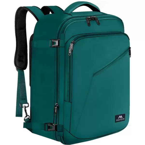 MATEIN Carry on Backpack for Women 40L Heavy Duty Travel Backpack Airplane Approved Expandable Simple Fashion Backpack for Women Frequent Traveler Gifts Light PurpleXLarge Peacock Blue