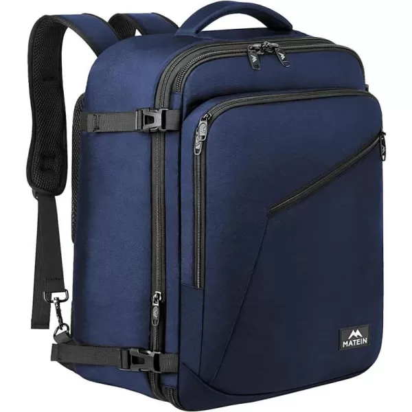 MATEIN Carry on Backpack for Women 40L Heavy Duty Travel Backpack Airplane Approved Expandable Simple Fashion Backpack for Women Frequent Traveler Gifts Light PurpleXXLarge Blue