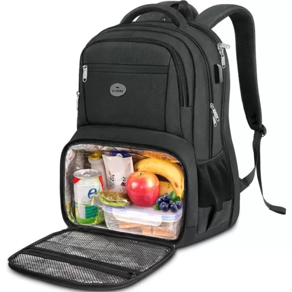 MATEIN Mens Backpack for Work Water Resistant Lunch Box Backpack Fits 18 Inch Laptop Flight Approved Travel Backpack with Luggage Sleve Extra Large Insulated Cooler Backpack Gift for AdultCharcoal Grey