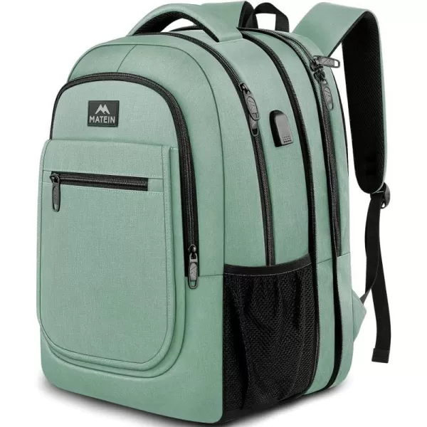 MATEIN Travel Backpack for Women Expandable 156 inch Laptop Backpack with USB Charging Port Large Anti Theft Business Computer Bag Water Resistant College Backpack Gift for Women Men PurpleCyan