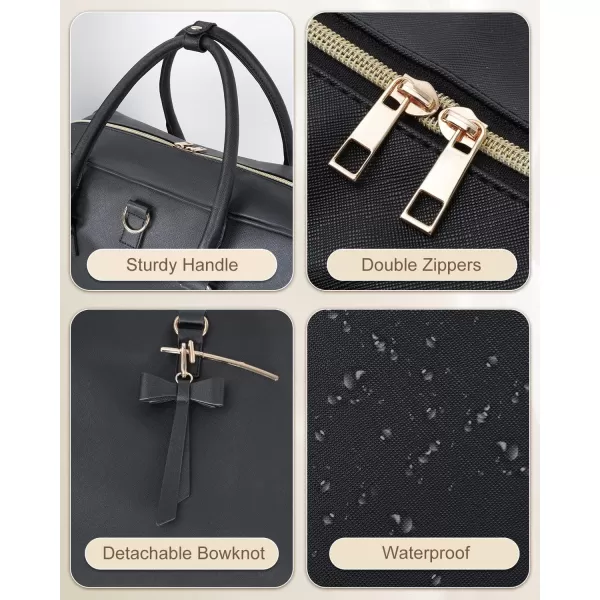 MATEIN 173 Inch Laptop Briefcase Extra Large Convertible Briefcase Backpack for Women Waterproof Laptop Bag for Work 3 in 1 Shoulder Bag Computer Messenger Bag Gift for Business Office Lady Black