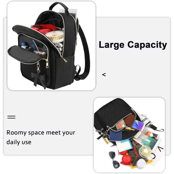 MATEIN Mini Backpack for Women Waterproof Stylish Daypack Purse Shoulder Bag with USB Charging Port Lightweight Small Casual Daily Travel Backpack Lady Girls Gifts for Work School 2pcs Sets BlackBlack