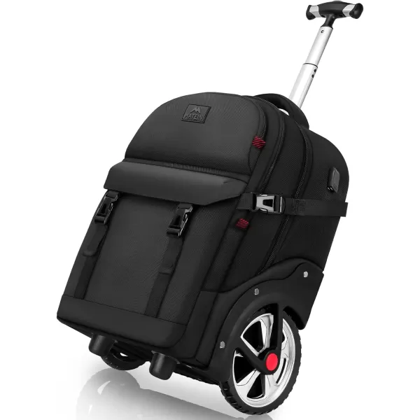 MATEIN Rolling Backpack for Adults with Wheels 17 Inch Large Wheeled Backpack with USB Charging Port amp Combination Lock Water Resistant Anti Theft Travel Laptop Backpack for Men Work Business BlackMATEIN Rolling Backpack for Adults with Wheels 17 Inch Large Wheeled Backpack with USB Charging Port amp Combination Lock Water Resistant Anti Theft Travel Laptop Backpack for Men Work Business Black