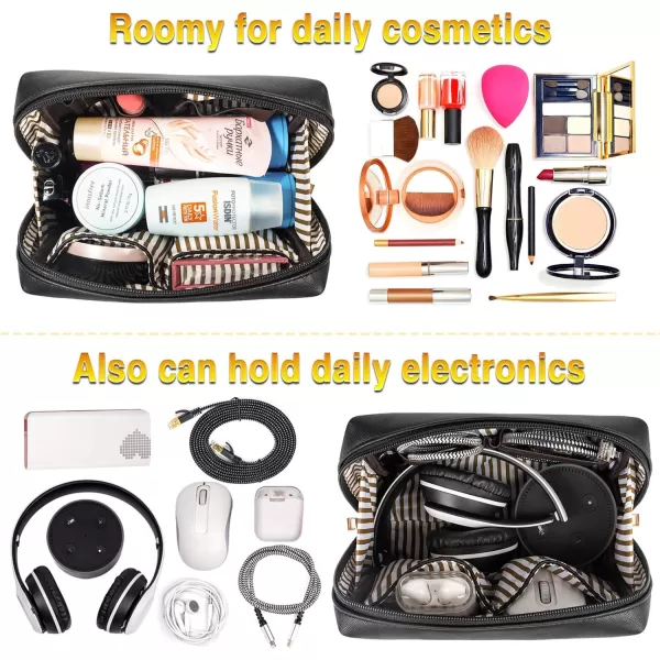 Laptop Tote Bag for Women Large Waterproof PU Leather Work Briefcase with USB Charging Port Casual Computer Shoulder Bag Messenger fits 156 Inch Business Handbag Satchel Purse 2pcs Set BlackBlack156 Inch
