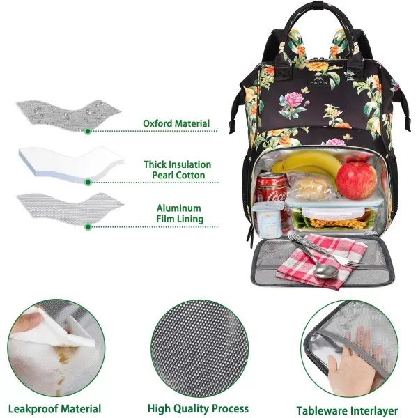 Lunch Backpack Insulated Cooler Backpack Lunch Box Laptop Backpack with USB Port for Women Men Water Resistant Leak Proof Lunch Bag Nurses Gifts for Women Work Travel Picnic Fits 156 Inch Laptop156inch Multicolor