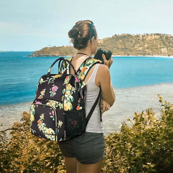 Lunch Backpack Insulated Cooler Backpack Lunch Box Laptop Backpack with USB Port for Women Men Water Resistant Leak Proof Lunch Bag Nurses Gifts for Women Work Travel Picnic Fits 156 Inch Laptop156inch Multicolor