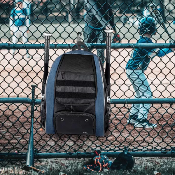 MATEIN Baseball Backpack Lightweight Softball Bag with Shoes Compartment for Men Large Capacity Baseball Bags Gift for Adults with Fence Hook Hold 4 Tee Ball Bats TBall Gear HelmetBlack50L