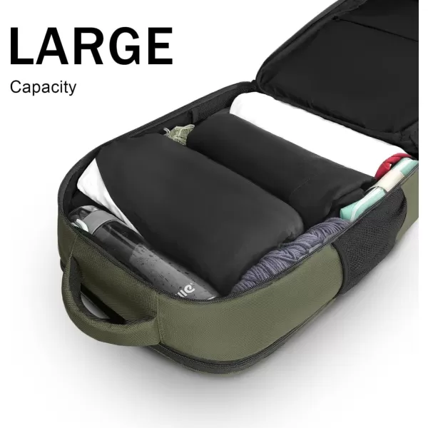 MATEIN Carry on Backpack 40L Flight Approved Large Travel Laptop Backpack with USB Charge Port 17 Inch Water Resistant Luggage Computer Daypack College Weekender Overnight Bag for Men amp Women Black156inch Green