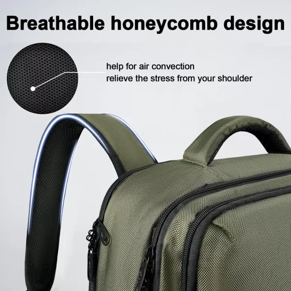 MATEIN Carry on Backpack 40L Flight Approved Large Travel Laptop Backpack with USB Charge Port 17 Inch Water Resistant Luggage Computer Daypack College Weekender Overnight Bag for Men amp Women Black156inch Green