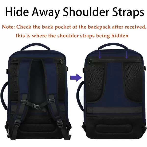 MATEIN Carry on Backpack Extra Large Travel Backpack Expandable Airplane Approved Weekender Bag for Men and Women Water Resistant Lightweight Daypack for Flight 40L BlackXLarge Blue