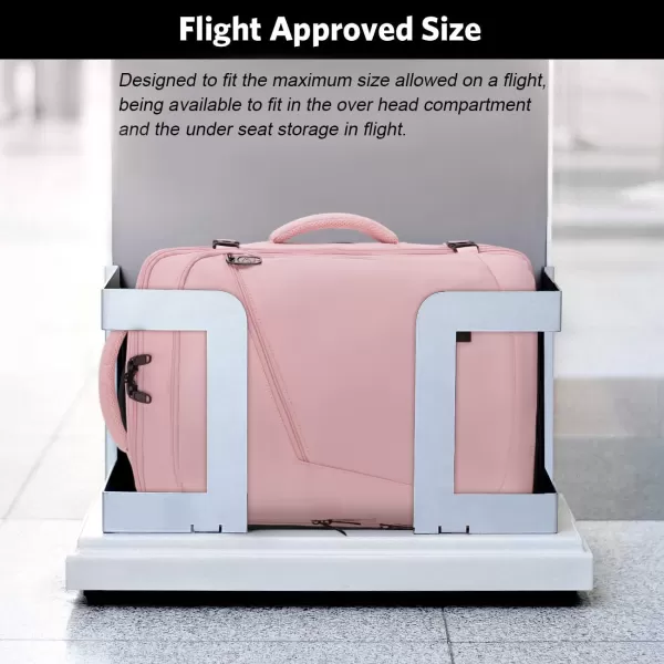MATEIN Carry on Backpack Extra Large Travel Backpack Expandable Airplane Approved Weekender Bag for Men and Women Water Resistant Lightweight Daypack for Flight 40L BlackXLarge Pink