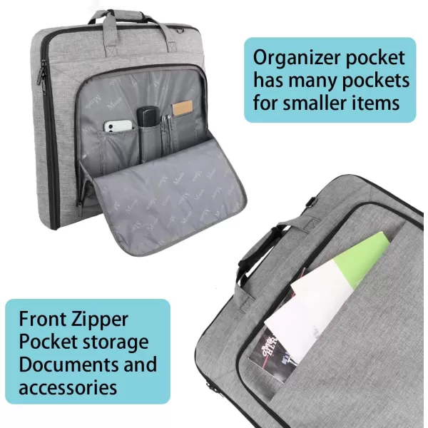 MATEIN Garment Bag for Travel Large Carry on Garment Bags with Strap for Business Waterproof Hanging Suit Luggage Bag for Men Women Wrinkle Free Suitcase Cover for Shirts Dresses Coats BlackGrey