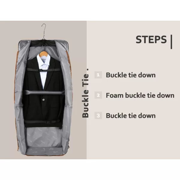MATEIN Garment Bag for Travel Large Carry on Garment Bags with Strap for Business Waterproof Hanging Suit Luggage Bag for Men Women Wrinkle Free Suitcase Cover for Shirts Dresses Coats BlackBlack Stripe