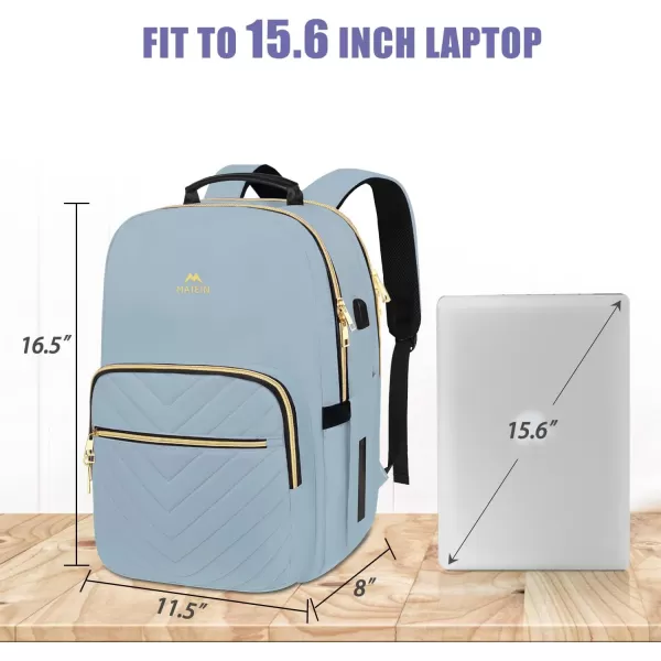 MATEIN Laptop Backpack for Women Anti Theft 156 inch College School Bookbag for Girls with USB Charging Port Water Resistant Stylish Travel Computer Work Backpack with RFID Pocket for Nurse Purple156inch Blue