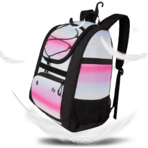 MATEIN Softball Bag Lightweight Baseball Bat Backpack with Shoe Compartment Baseball Bag with Fence Hook for TBall Bat amp Equipment Softball Gift Catchers Bags for Women Fit Batting Glove HelmetPink  Large