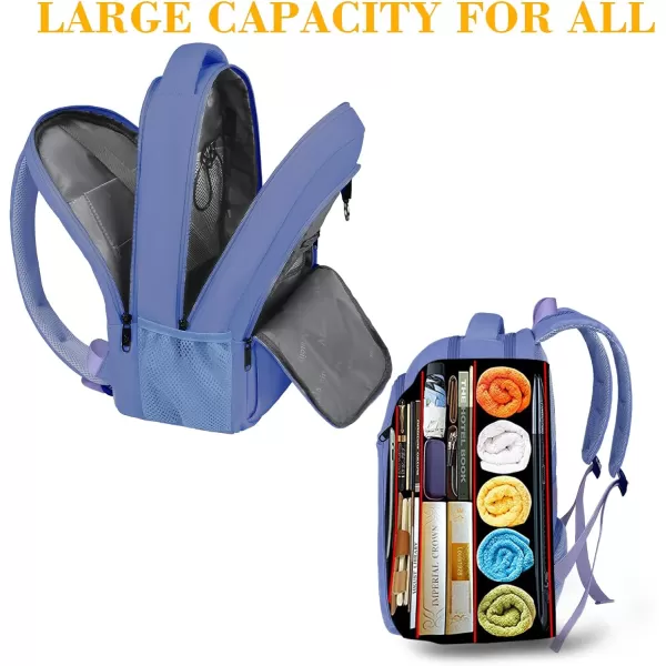 Matein Travel Laptop Backpack Business Anti Theft Slim Durable Laptops Backpack with USB Charging Port Water Resistant College School Computer Bag Gifts for Men amp Women Fits 156 Inch Notebook Grey14 Inch Periwinkle Blue