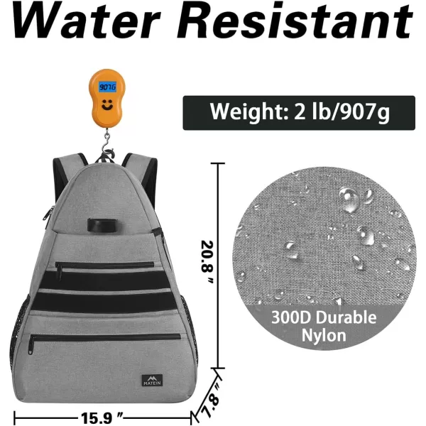 Tennis Bags for Men amp Women Large Waterproof Durable Tennis Backpack with Ventilated Shoe Compartment Hold Tennis Racket Pickleball Paddles Badminton Rackets and Balls Accessories Tennis Gift BagsGrey