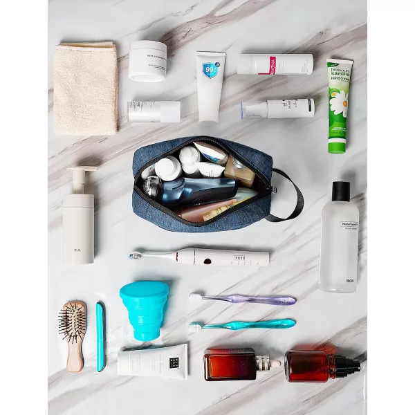 Toiletry Bag for Men 2 Packs Waterproof Dopp Kit Bathroom Shaving Bag for Toiletries Small Accessories Small Cosmetics amp Makeup Organizer for TravelingBlue