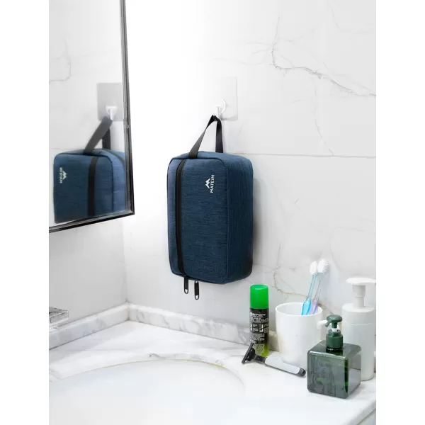 Toiletry Bag for Men 2 Packs Waterproof Dopp Kit Bathroom Shaving Bag for Toiletries Small Accessories Small Cosmetics amp Makeup Organizer for TravelingBlue