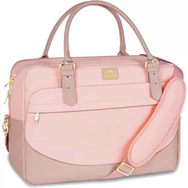 Laptop Bag for Women 156 inch Computer Briefcase Sleeve Case Large Waterresistant Cute Messenger Work Tote Bible with Crossbody Shoulder Strap Gift Office Travel Business College Pink17inch Pink