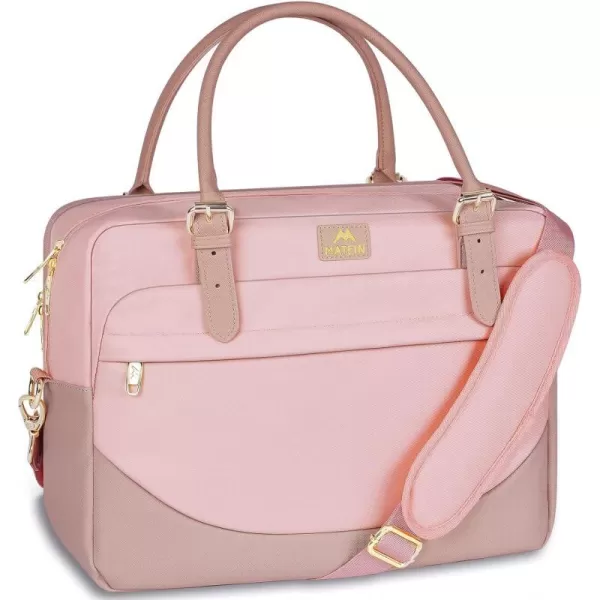 Laptop Bag for Women 156 inch Computer Briefcase Sleeve Case Large Waterresistant Cute Messenger Work Tote Bible with Crossbody Shoulder Strap Gift Office Travel Business College Pink156 inch Pink