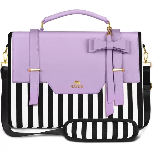Laptop Bag for Women 156 inch Slim Computer Briefcase Sleeve Case Lightweight Cute Messenger Shoulder Carrying Work Tote Bag with Rfid Pocket Sister Gifts Office Travel College Pink17 inch Purple