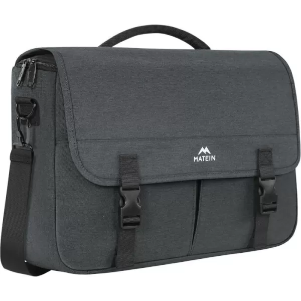 Messenger Bag for Men Women Briefcases Lightweight Mens Laptop 156 inch Water Resistant Crossbody College Satchel Bags Computer Work Office with Shoulder Strap Mens Gift Ideas BlackDark Grey