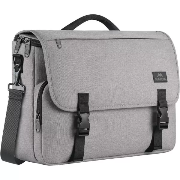 Messenger Bag for Men Women Briefcases Lightweight Mens Laptop 156 inch Water Resistant Crossbody College Satchel Bags Computer Work Office with Shoulder Strap Mens Gift Ideas BlackGrey