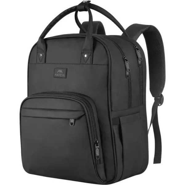 Nurse Backpack for Women Water Resistant School Laptop Bookbag with Removable Organizer for Nursing Students Durable Medical Clinical College Computer Bag for Travel Work Home Visits Black17 Inch