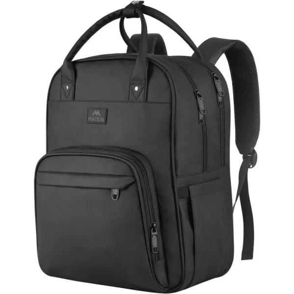 Nurse Backpack for Women Water Resistant School Laptop Bookbag with Removable Organizer for Nursing Students Durable Medical Clinical College Computer Bag for Travel Work Home Visits Black156 Inch
