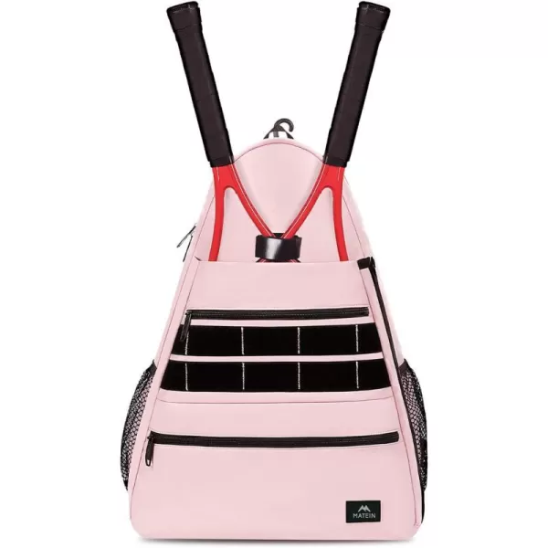 Tennis Bags for Men amp Women Large Waterproof Durable Tennis Backpack with Ventilated Shoe Compartment Hold Tennis Racket Pickleball Paddles Badminton Rackets and Balls Accessories Tennis Gift BagsPink
