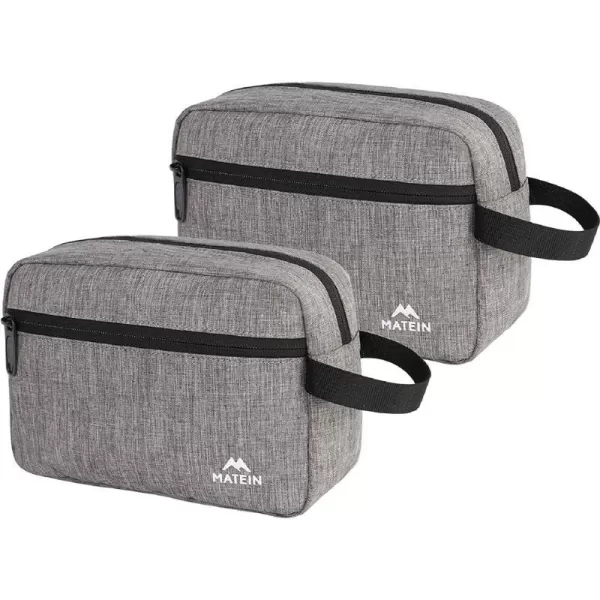 Toiletry Bag for Men 2 Packs Waterproof Dopp Kit Bathroom Shaving Bag for Toiletries Small Accessories Small Cosmetics amp Makeup Organizer for TravelingGrey