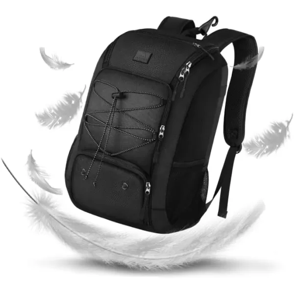 MATEIN Baseball Backpack Softball Bat Bag with Shoes Compartment for Youth Boys and Adult Lightweight Baseball Bag with Fence Hook Hold TBall Bat Batting Mitten Helmet Caps Teeball GearBlack29L